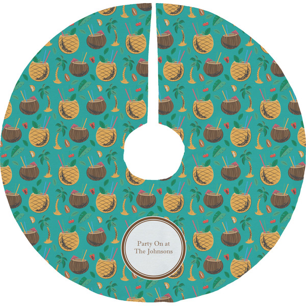 Custom Coconut Drinks Tree Skirt (Personalized)