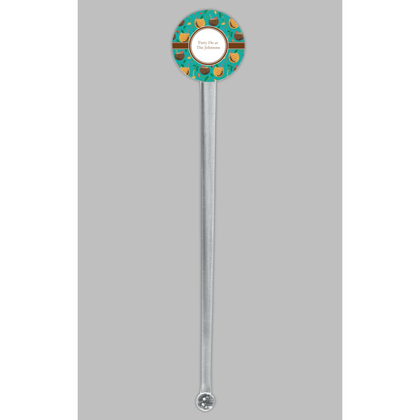 Coconut Drinks Clear Plastic 7" Stir Stick - Round - Single Stick