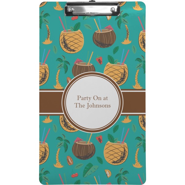 Custom Coconut Drinks Clipboard (Legal Size) (Personalized)