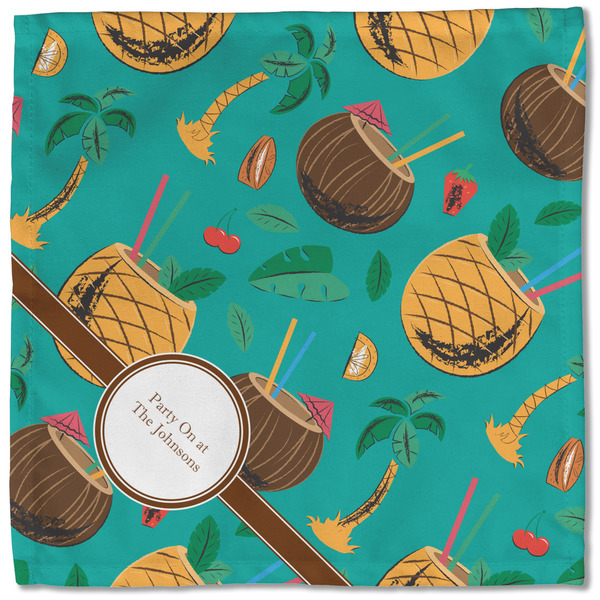 Coconut Drinks Cloth Napkins - Personalized Lunch (Single Full Open)