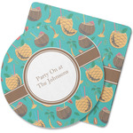 Coconut Drinks Rubber Backed Coaster (Personalized)