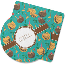 Coconut Drinks Rubber Backed Coaster (Personalized)