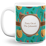 Coconut Drinks 11 Oz Coffee Mug - White (Personalized)