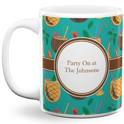 Coconut Drinks 11 Oz Coffee Mug - White (Personalized)