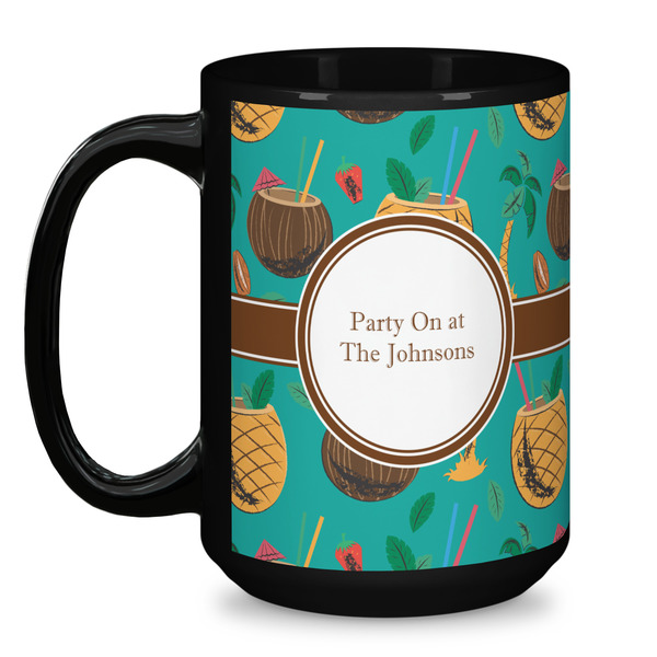 Coconut Drinks Coffee Mug - 15 oz - Black