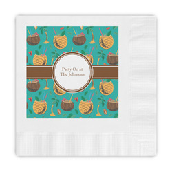 Coconut Drinks Embossed Decorative Napkins (Personalized)