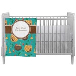Coconut Drinks Crib Comforter / Quilt (Personalized)