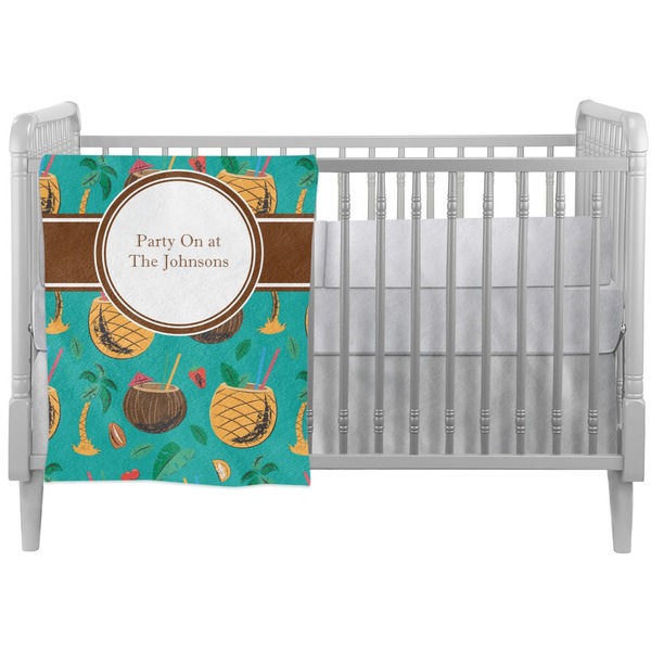 Custom Coconut Drinks Crib Comforter / Quilt (Personalized)