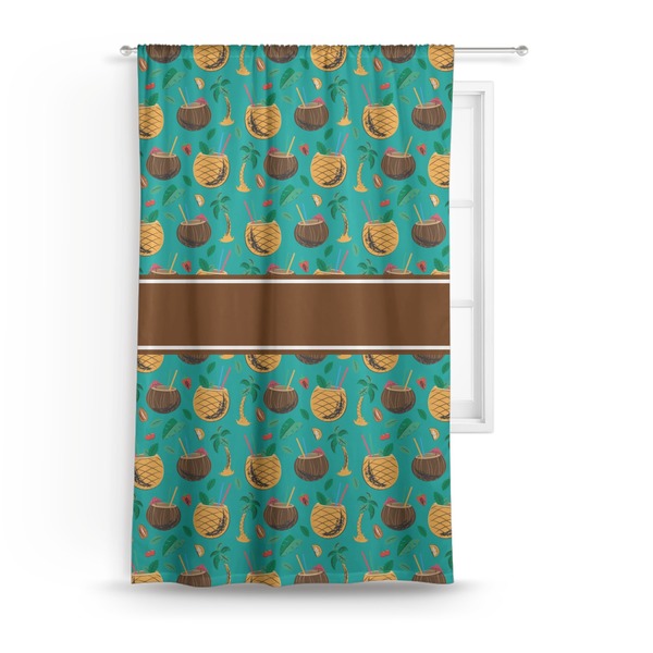 Custom Coconut Drinks Curtain - 50"x84" Panel