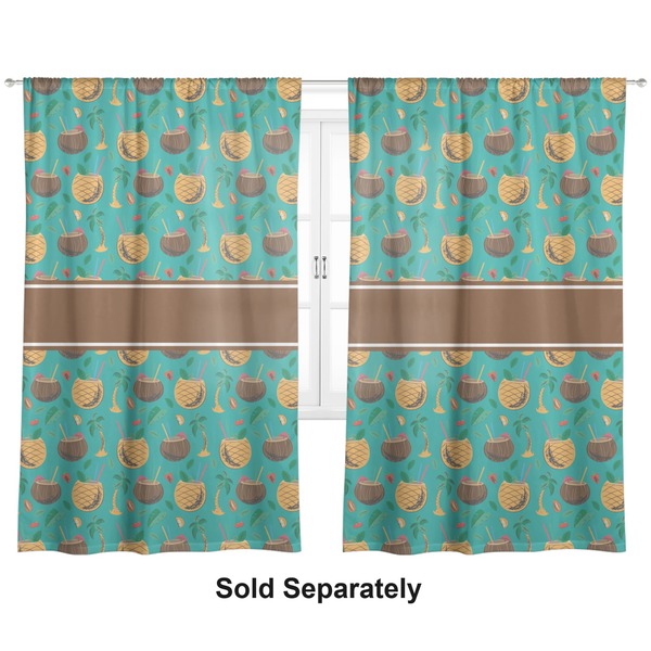 Coconut Drinks Curtain 112x80 - Lined