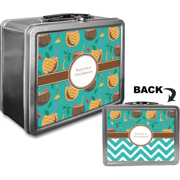 Coconut Drinks Custom Lunch Box / Tin Approval