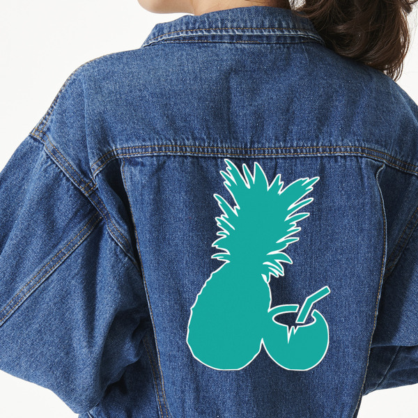 Custom Coconut Drinks Twill Iron On Patch - Custom Shape - 3XL