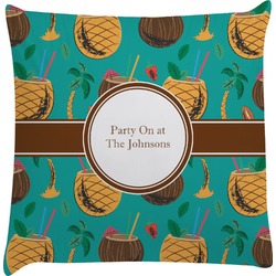Coconut Drinks Decorative Pillow Case (Personalized)
