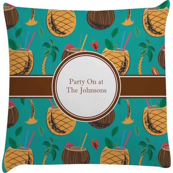 Custom Coconut Drinks Decorative Pillow Case (Personalized)
