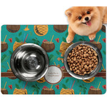 Coconut Drinks Dog Food Mat - Small w/ Name or Text