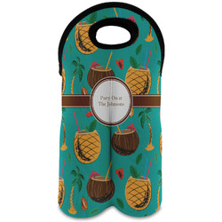 Coconut Drinks Wine Tote Bag (2 Bottles) (Personalized)