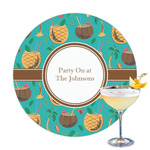 Coconut Drinks Printed Drink Topper - 3.25" (Personalized)