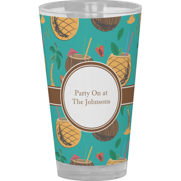 Custom Coconut Drinks Pint Glass - Full Color (Personalized)