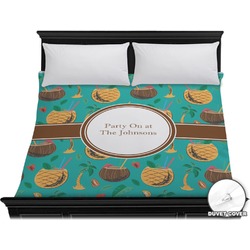 Coconut Drinks Duvet Cover - King (Personalized)