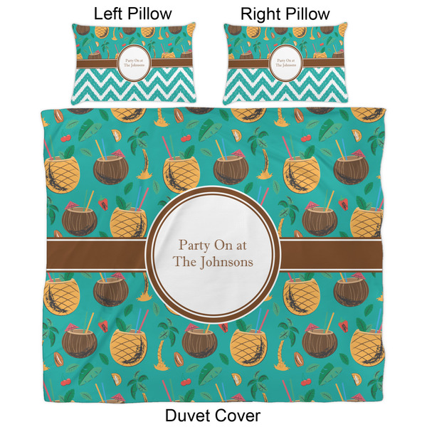 Coconut Drinks Duvet Cover Set - King - Approval