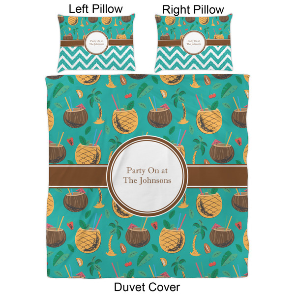 Coconut Drinks Duvet Cover Set - Queen - Approval