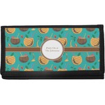 Coconut Drinks Canvas Checkbook Cover (Personalized)