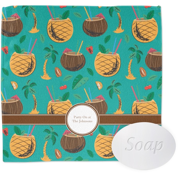 Coconut Drinks Wash Cloth with soap