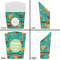 Coconut Drinks French Fry Favor Box - Front & Back View