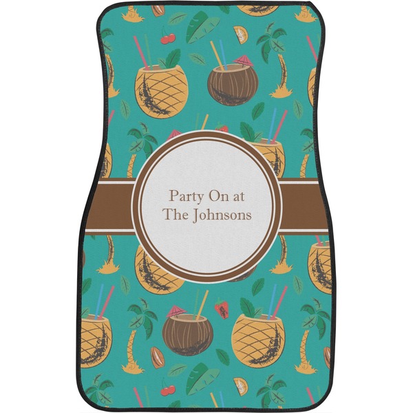 Coconut Drinks Custom Car Floor Mats (Front Seat)