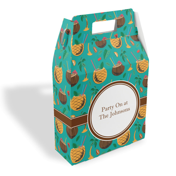 Custom Coconut Drinks Gable Favor Box (Personalized)