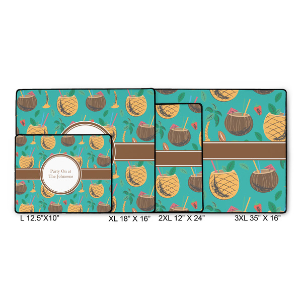 Coconut Drinks Gaming Mats - SIZE CHART