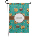 Coconut Drinks Small Garden Flag - Double Sided w/ Name or Text