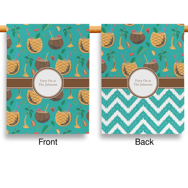Coconut Drinks Garden Flags - Large - Double Sided - APPROVAL