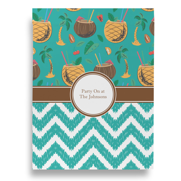 Coconut Drinks Garden Flags - Large - Double Sided - BACK