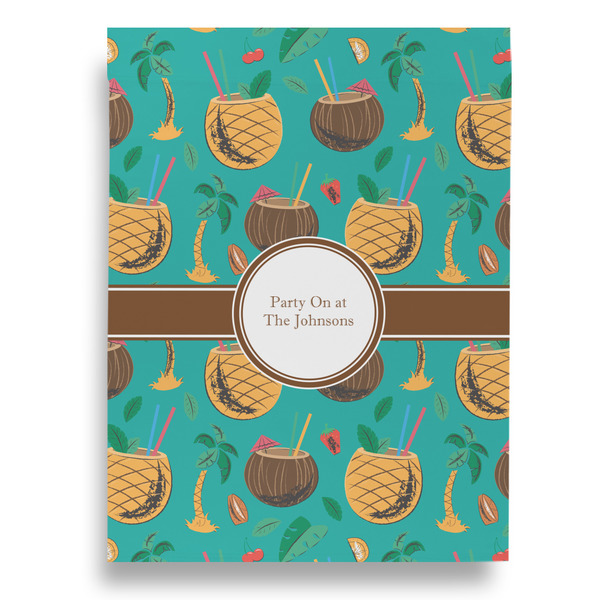 Coconut Drinks Garden Flags - Large - Double Sided - FRONT