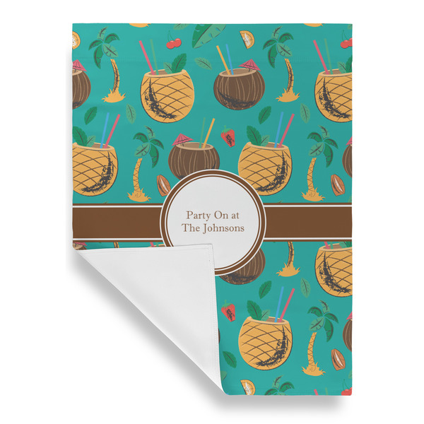 Coconut Drinks Garden Flags - Large - Single Sided - FRONT FOLDED