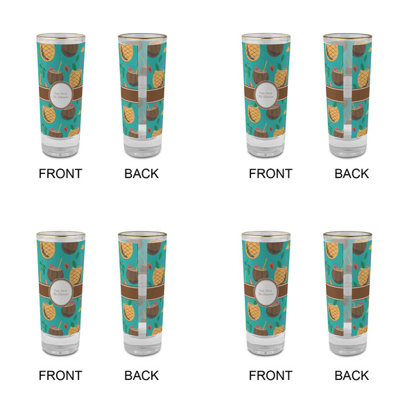 Coconut Drinks Glass Shot Glass - 2 oz - Set of 4 - APPROVAL