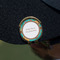 Coconut Drinks Golf Ball Marker Hat Clip - Gold - On Hat