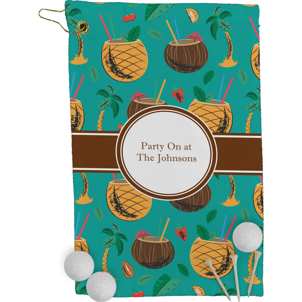 Coconut Drinks Golf Towel (Personalized)