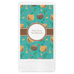 Coconut Drinks Guest Napkins - Full Color - Embossed Edge (Personalized)