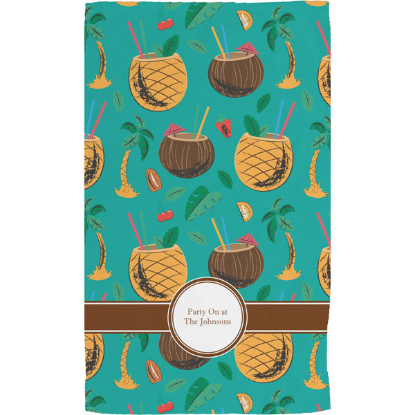Coconut Drinks Hand Towel (Personalized)