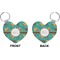 Coconut Drinks Heart Keychain (Front + Back)