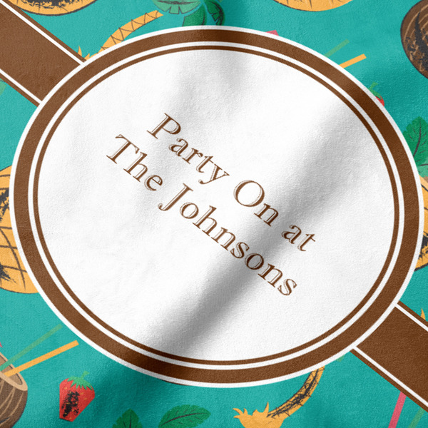 Coconut Drinks Hooded Baby Towel- Detail Close Up