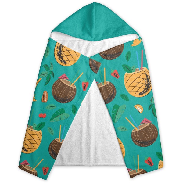 Coconut Drinks Hooded Towel - Folded