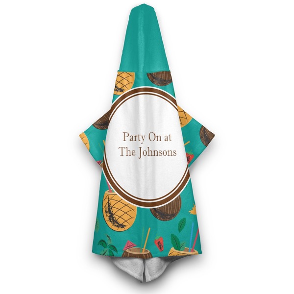 Coconut Drinks Hooded Towel - Hanging