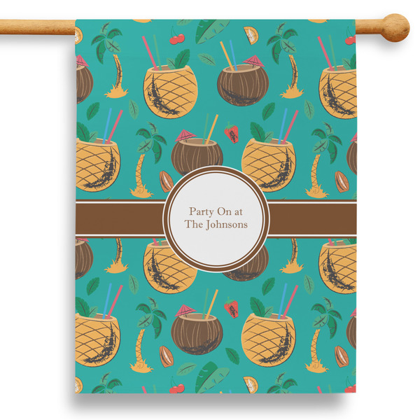 Custom Coconut Drinks 28" House Flag - Single Sided (Personalized)