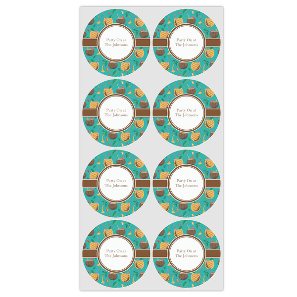 Coconut Drinks Icing Circle - Medium - Set of 8