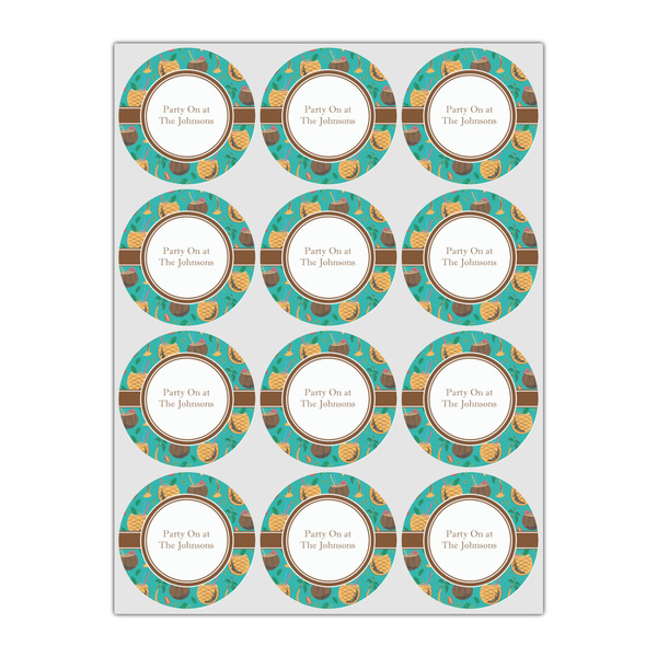 Coconut Drinks Icing Circle - Small - Set of 12