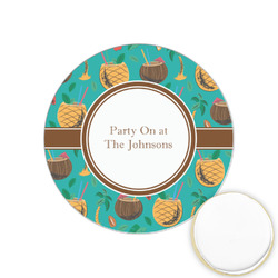 Coconut Drinks Printed Cookie Topper - 1.25" (Personalized)