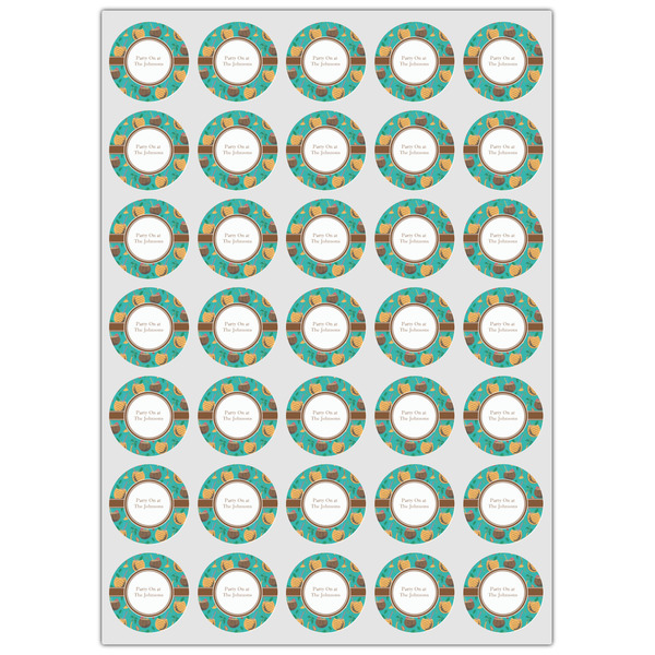 Coconut Drinks Icing Circle - XSmall - Set of 35